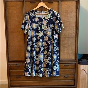 Loft Short sleeve swing dress